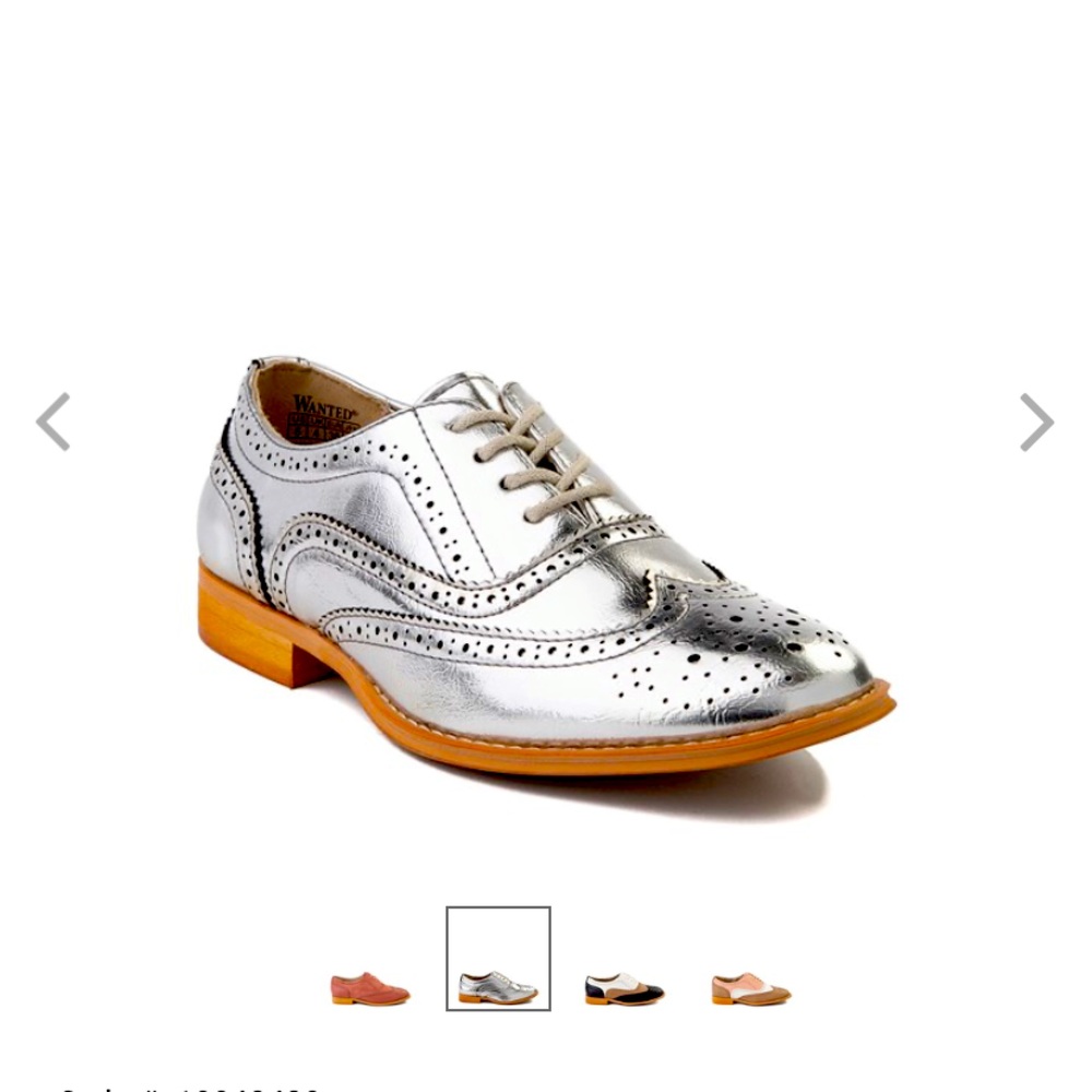 Wanted New in box silver oxfords